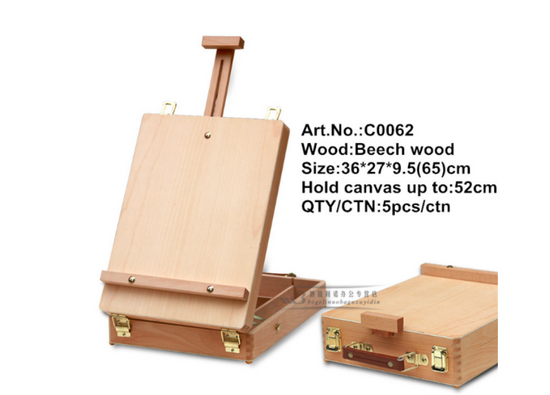 Тип товара Набор подарочный «Две картинки» 27 предметов: этюдник 35 см из бука, краски акрил 12x12 мл, 2 холста 22x30 на мдф, 10 кисти, мастихин, палитра