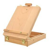 Без бренда «Коробка 6 шт.: Мольберт Две картинки этюдный ящик, настольный, хлопушка 55 см» в Смоленске