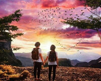 Без бренда «Влюбленные встречают закат на горе» в Смоленске