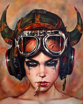 Без бренда «Девушка в шлеме с сигаретой» в Смоленске