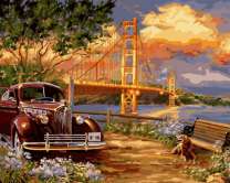 Без бренда «Американский автомобиль на фоне моста через залив» в Смоленске