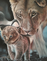 Львица и ее кроха