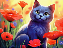 Без бренда «Серый котик и маки» в Смоленске