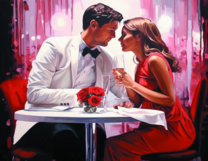 Без бренда «Пара на свидании в ресторане» в Смоленске