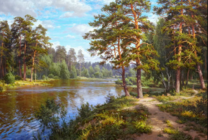 Без бренда «Хвойный лес и река» в Смоленске в интернет-магазине  Без бренда «Хвойный лес и река» в Смоленске