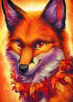 Без бренда «Хитрая лиса с осенним венком» в Смоленске в интернет-магазине  Без бренда «Хитрая лиса с осенним венком» в Смоленске