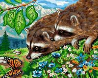 Без бренда «Еноты и бабочка на цветочной поляне» в Смоленске